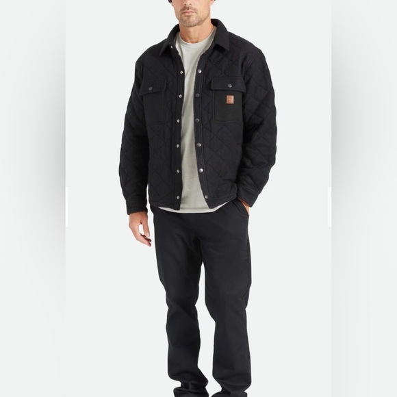 NWT - Brixton Men’s Cass Quilted Insulated Fleece Jacket - Size L - Picture 4 of 15